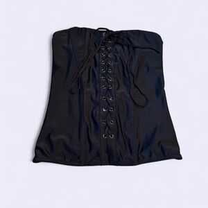 Urban Outfitters Black Lace-Up Top